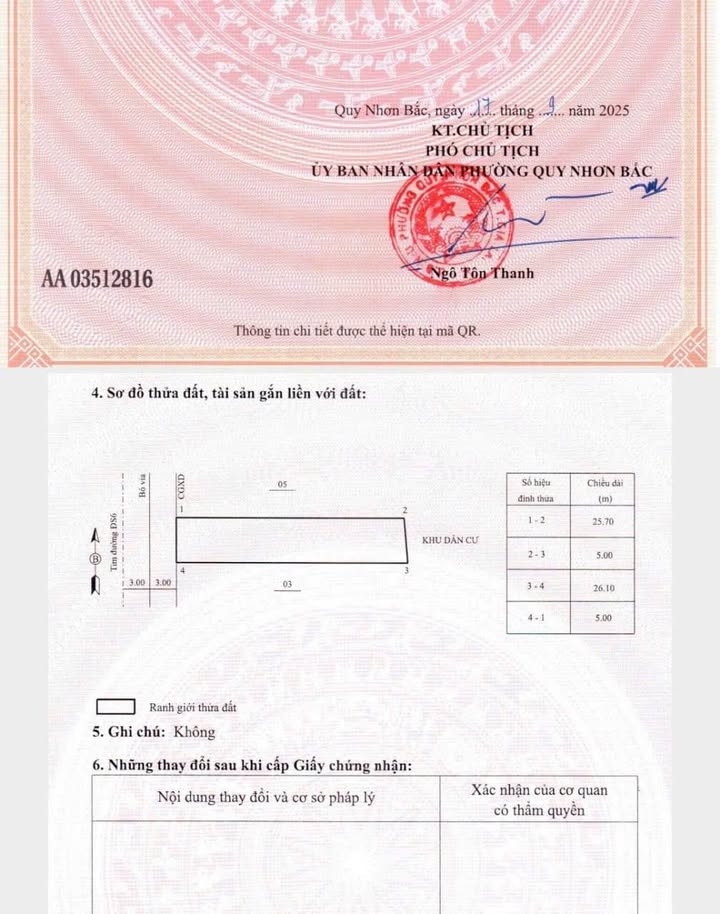 Đất nền liền kề Trần Quang Diệu, Quy Nhơn 128m² giá 3.456 tỷ - Pháp lý rõ ràng, chốt ngay!