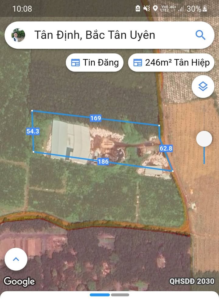 Đất Tân Định Bắc Tân Uyên 9636m² giá 12 tỷ - Đầu tư sinh lời ngay!