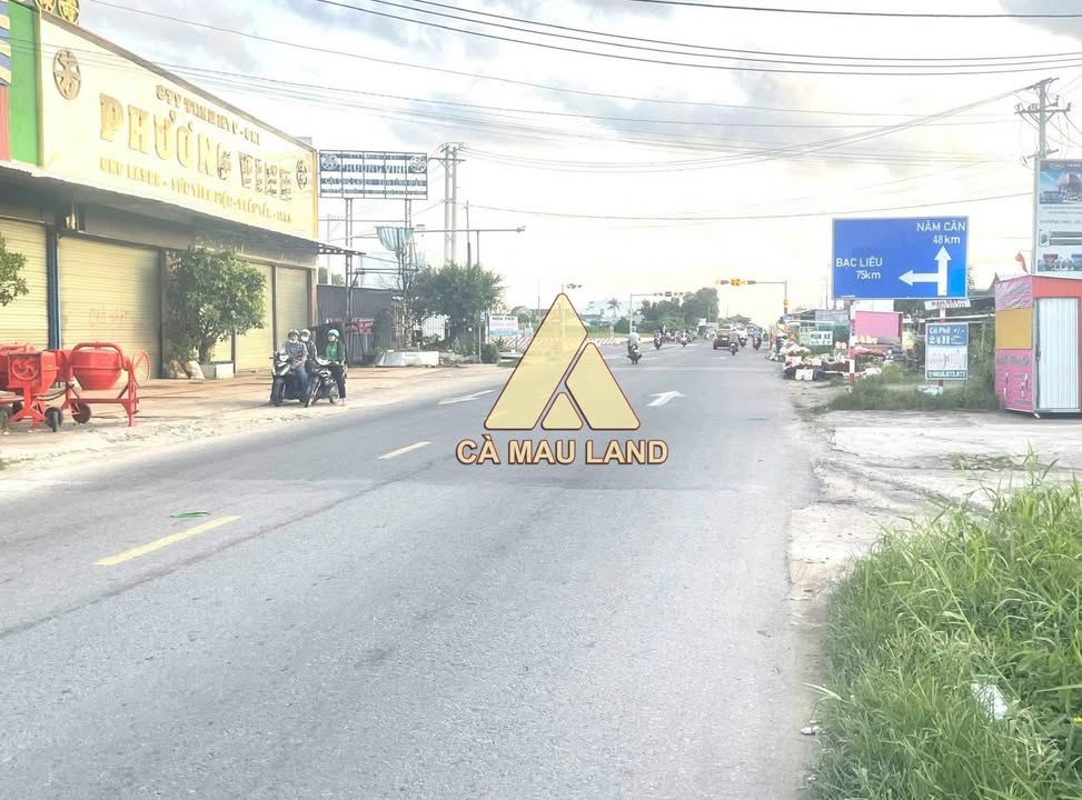 Đất mặt tiền Quốc Lộ 1A, xã Lương Thế Trân, Cà Mau 200m² - Tiềm năng tăng giá tốt!
