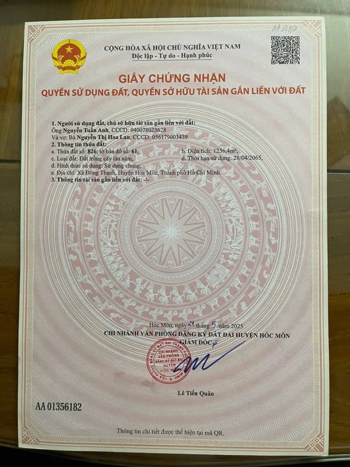 Lô Đất Mặt Tiền Đẹp 1256m² Giá 27 Tỷ - Chính Chủ Bán Gấp Tại Hóc Môn