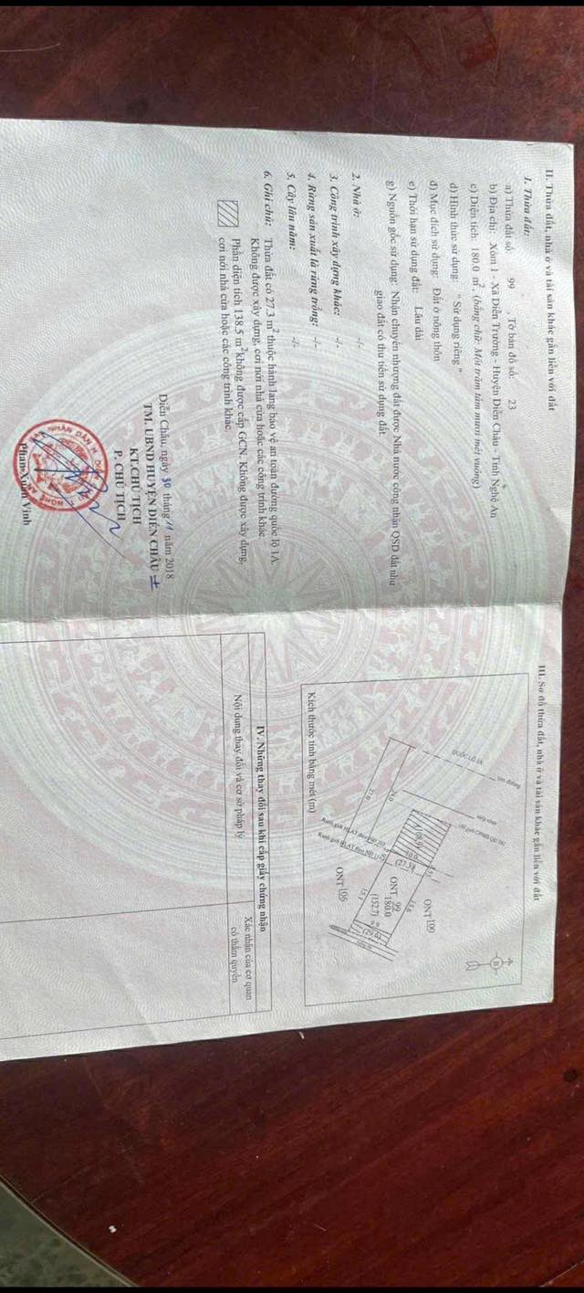 Đất nền Diễn Trường, Diễn Châu 250m² giá 3 tỷ - Cơ hội đầu tư hấp dẫn!