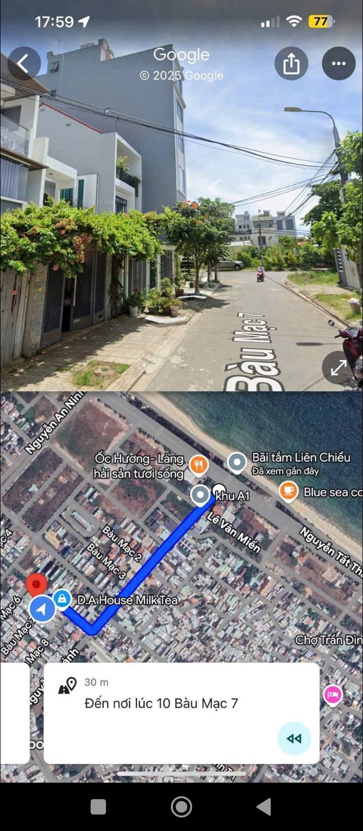 Đất mặt tiền Bàu Mạc 7, Liên Chiểu 107,5m² giá 4,95 tỷ - Vị trí đắc địa gần biển!