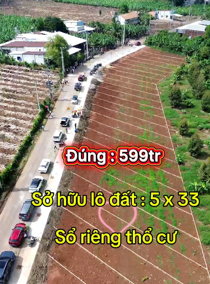 Đất nền Bàu Hàm Đồng Nai 165m² giá 599 triệu - Sổ riêng thổ cư