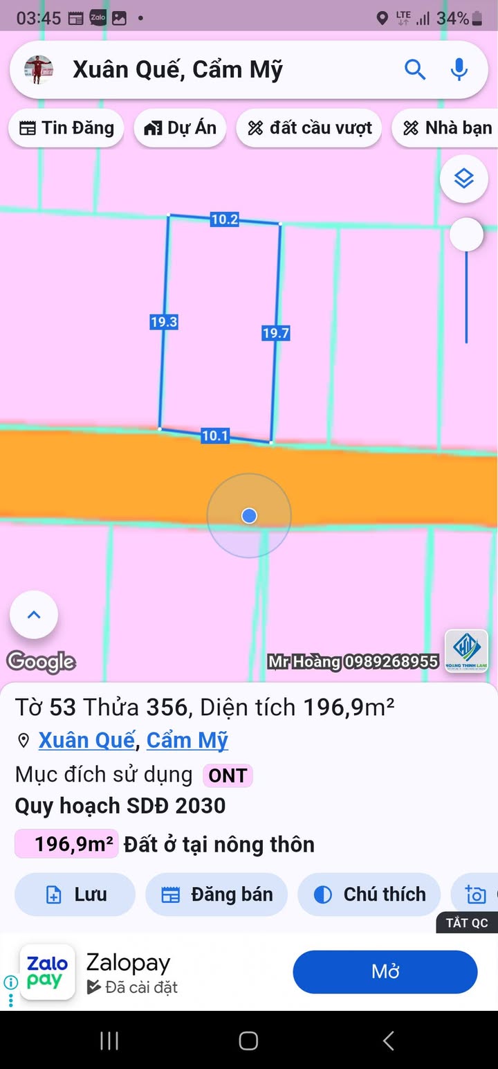 Đất nền 10m² ấp Trung Hậu, Xuân Quế, Đồng Nai - Giá chỉ 2 tỷ VND!