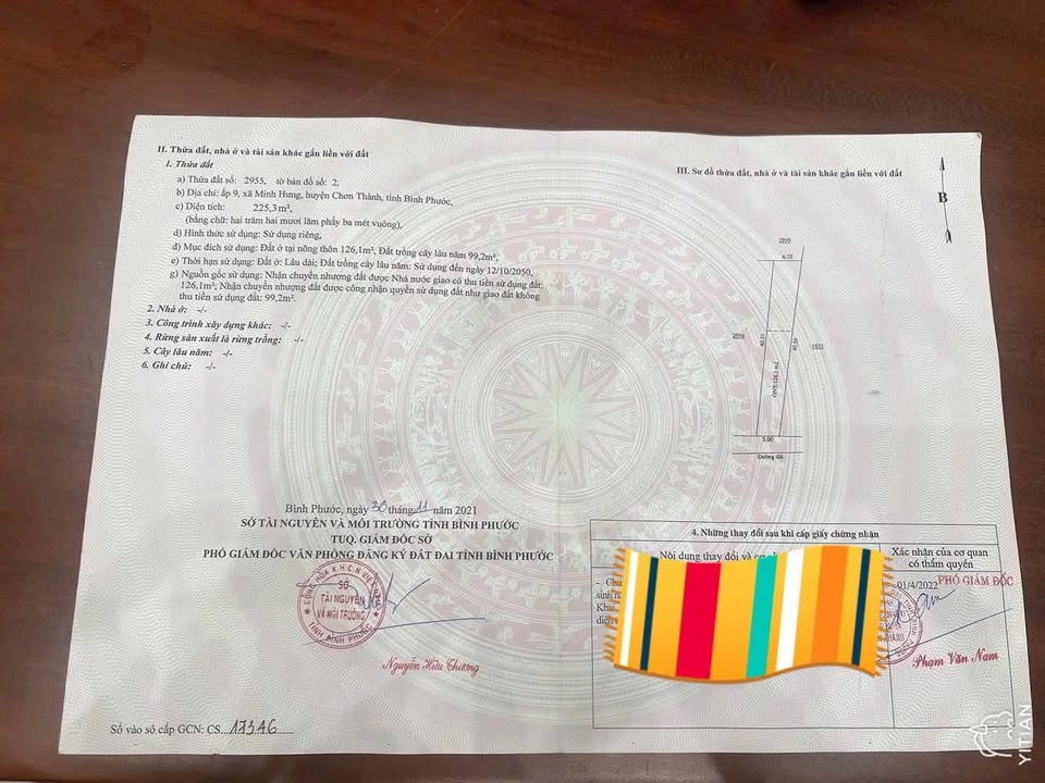 Đất nền phường Minh Hưng, thị xã Chơn Thành 126m² giá 550 triệu - Mặt đường nhựa đông đúc!