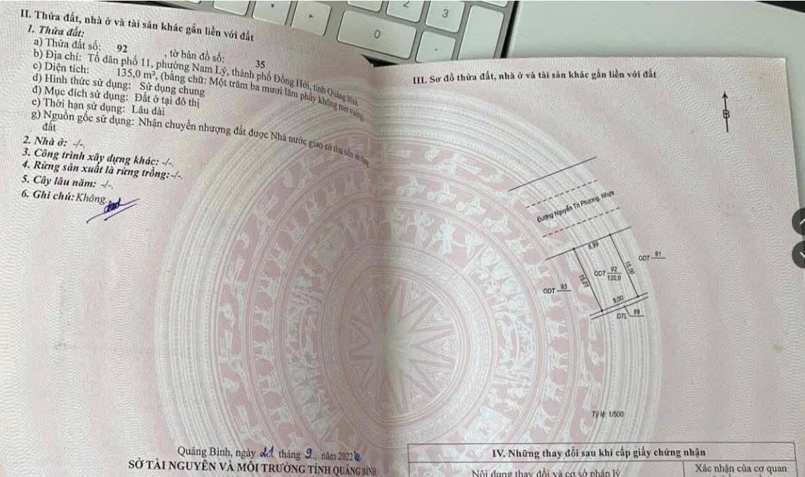 Đất nền mặt tiền đường Nguyễn Tri Phương, Nam Lý 135m² giá chỉ 6.75 tỷ - Đầu tư sinh lời ngay!