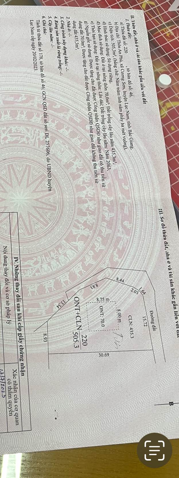 Đất nền Cương Sơn, Lục Nam 505m² giá chỉ 300 triệu - Cơ hội không thể bỏ lỡ!