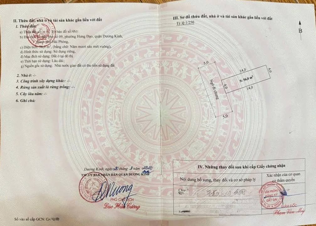 Lô đất Tiểu Trà, Hưng Đạo 56m² giá 1 tỷ - Cơ hội đầu tư hấp dẫn!