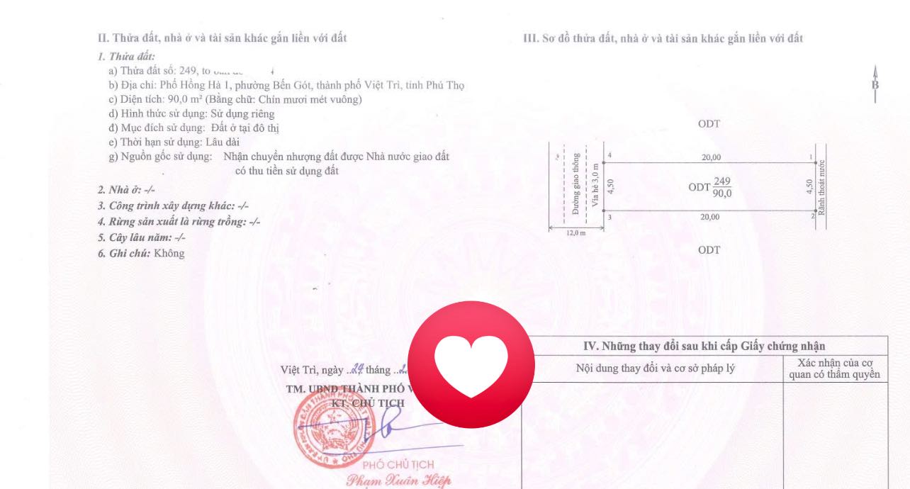 Đất nền phố Hồng Hà 1, phường Bến Gót, 90m² - Cơ hội đầu tư tuyệt vời!