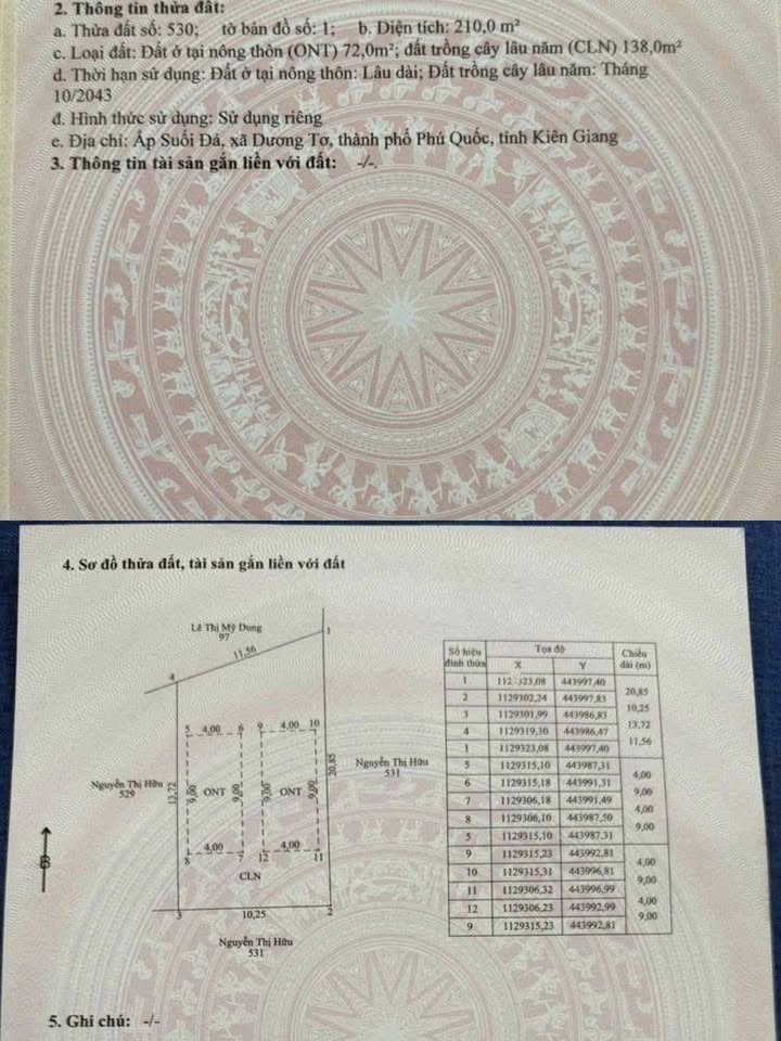 Đất ở đô thị ấp Suối Đá Phú Quốc 210m² giá thỏa thuận - Sẵn sàng xây villa mini!