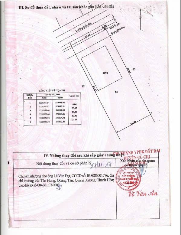 Đất mặt tiền đường Bến Súc, Củ Chi 1134m² - Vị trí kinh doanh tuyệt vời!