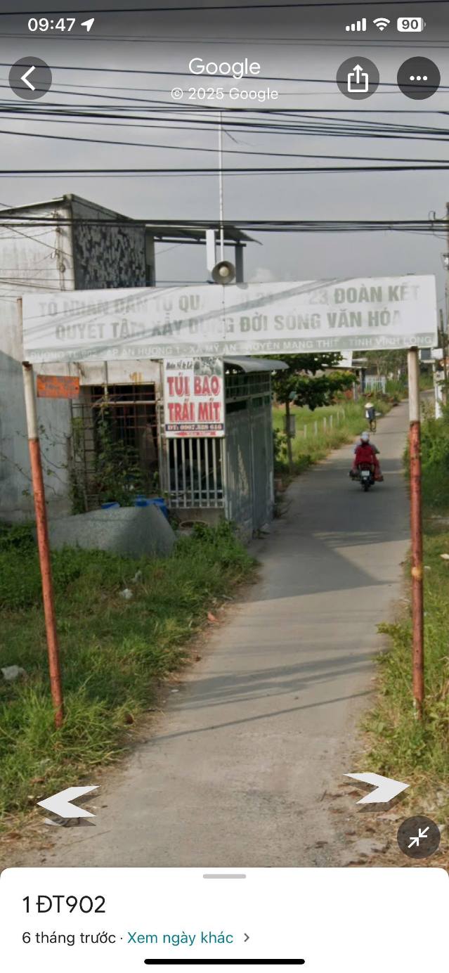 Đất nền xã Mỹ An, huyện Mang Thít 545m² - Giá chỉ 1.637 tỷ, thương lượng!