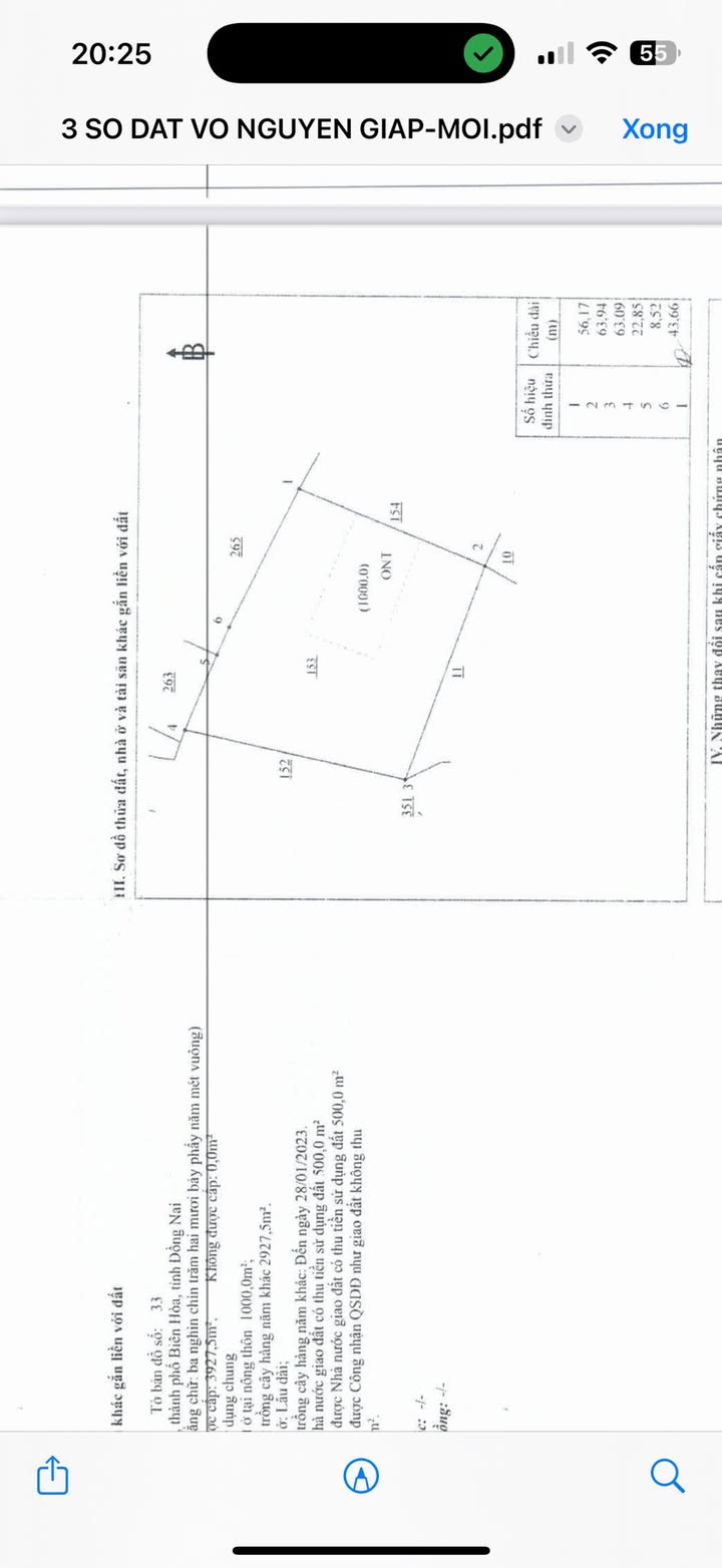 Đất mặt tiền Võ Nguyên Giáp Biên Hòa 7200m² giá 62.64 tỷ - Sổ đỏ chính chủ!