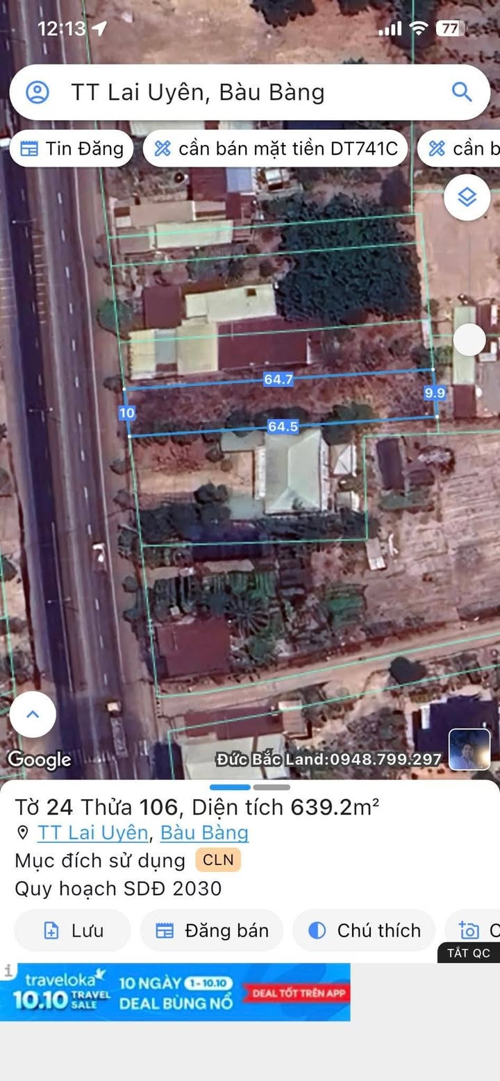 Đất nền Bàu Bàng 640m² giá 4.2 tỷ - Mặt tiền Quốc lộ 13, vị trí đắc địa!