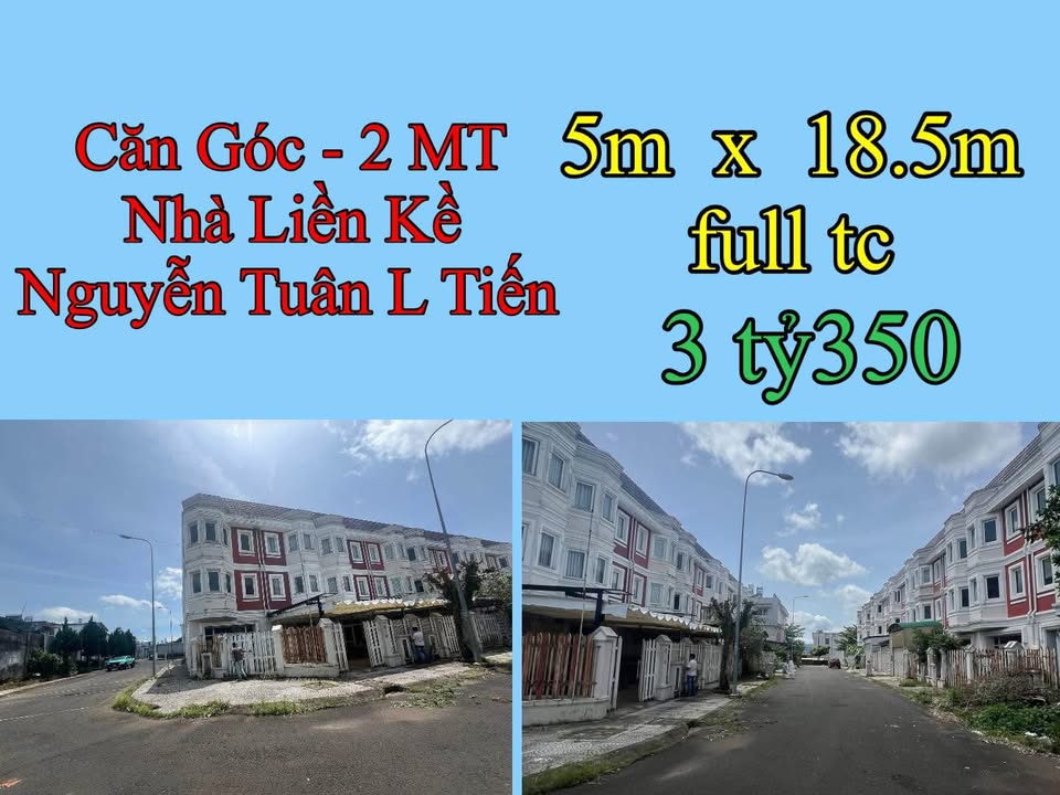 Nhà phố góc 2 mặt tiền Tôn Đức Thắng, Bảo Lộc 92.5m² giá 3.35 tỷ - Đầu tư sinh lời cao!