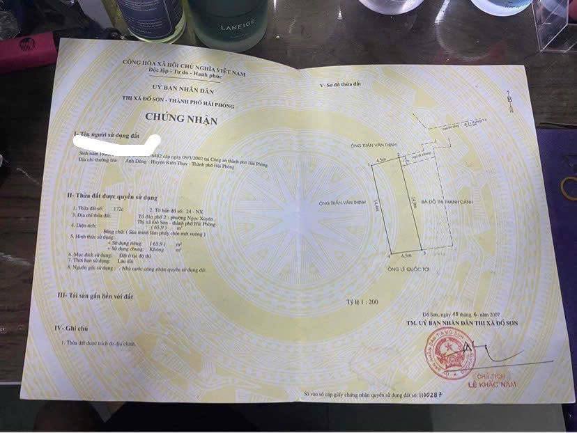 Bán lô đất 65.9m² tại TDP 2, Ngọc Xuyên, Đồ Sơn - Giá chỉ 1.1 tỷ!