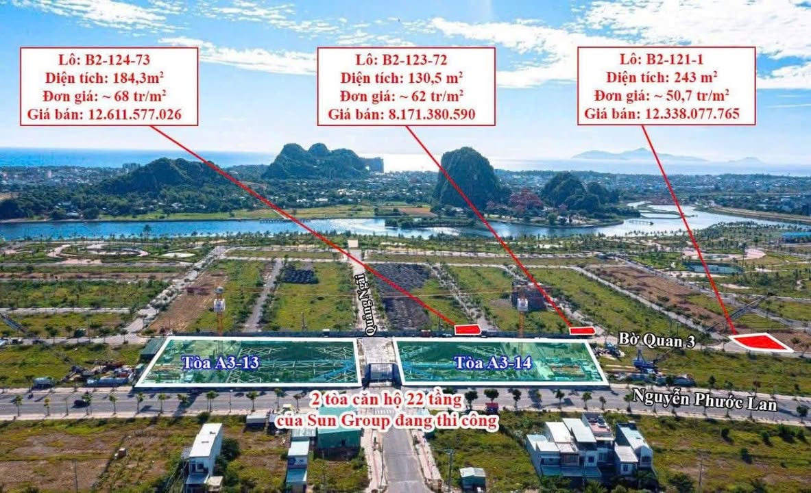 Đất nền lô góc 243m² Bờ Quan 3, Đà Nẵng - Tiềm năng khai thác kinh doanh vượt trội!