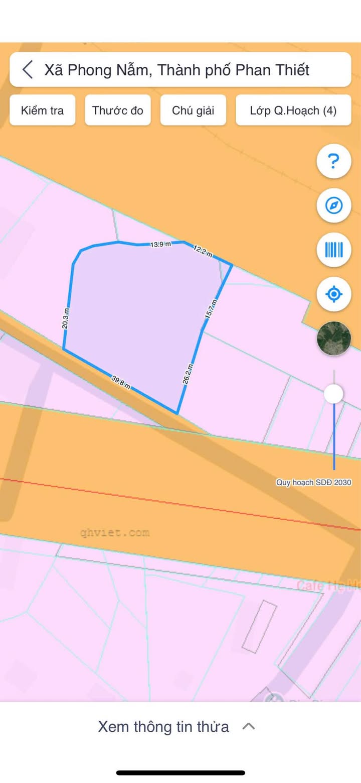 Đất thổ cư 1600m² tại Phong Nẫm, Phan Thiết giá thương lượng - Cơ hội đầu tư hấp dẫn!