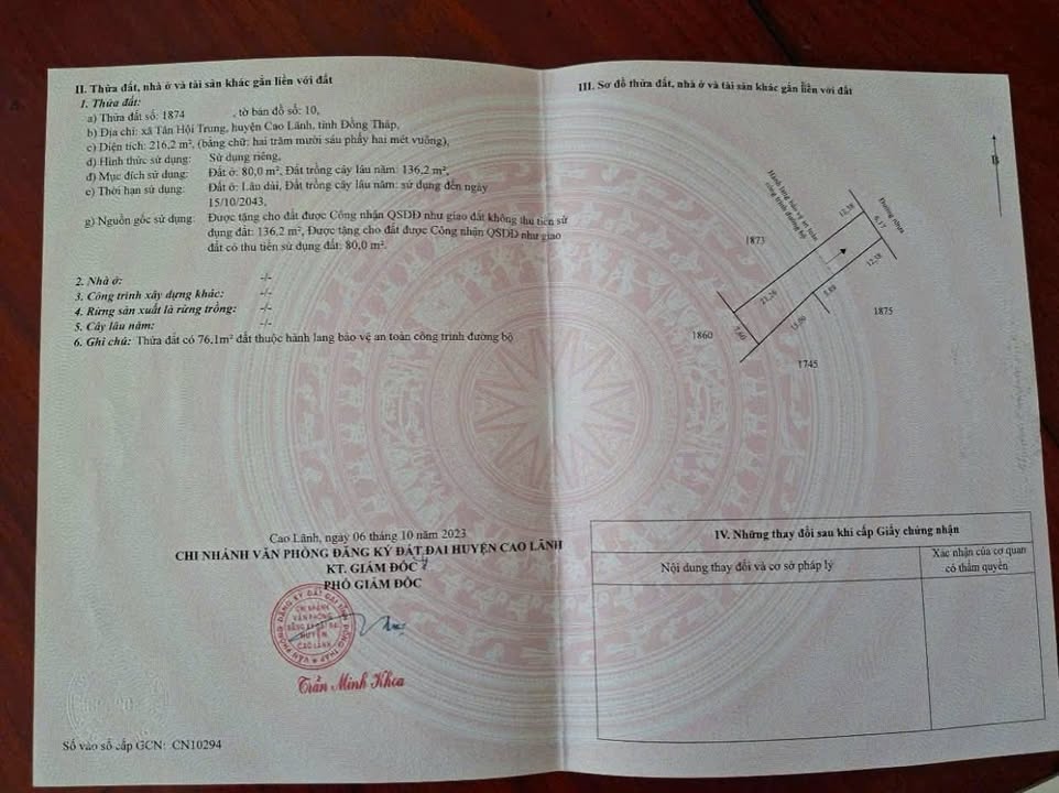 Đất nền 200m² xã Tân Hội Trung, Cao Lãnh - Giá chỉ 480 triệu!