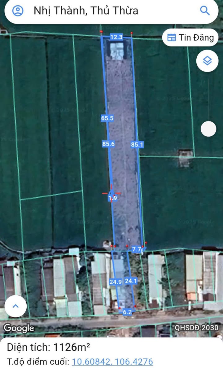 Đất nền Ấp 1, xã Nhị Thành, Thủ Thừa 1118m² giá 2.6 tỷ - Đầu tư sinh lời lý tưởng!