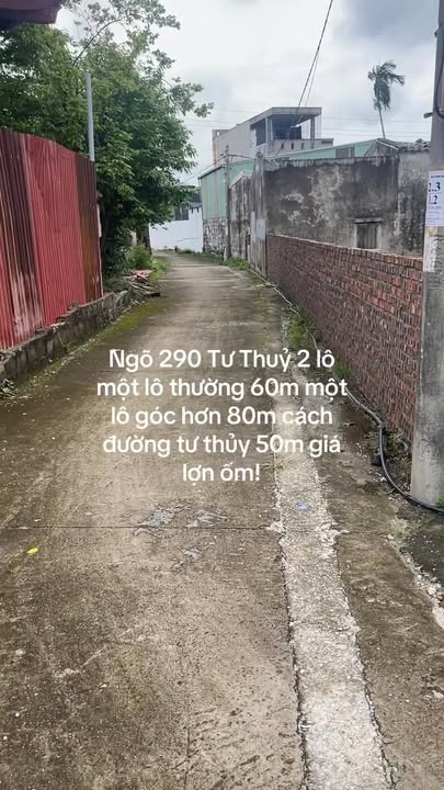 Đất nền đường Tư Thuỷ, quận Dương Kinh 60m² - Giá cực tốt, ô tô vào tận nơi!