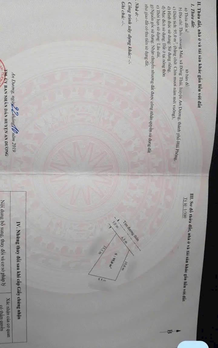 Đất mặt trục Hoàng Mai, Đồng Thái, An Dương 95m² giá 3.2 tỷ - Tiềm năng đầu tư lớn!