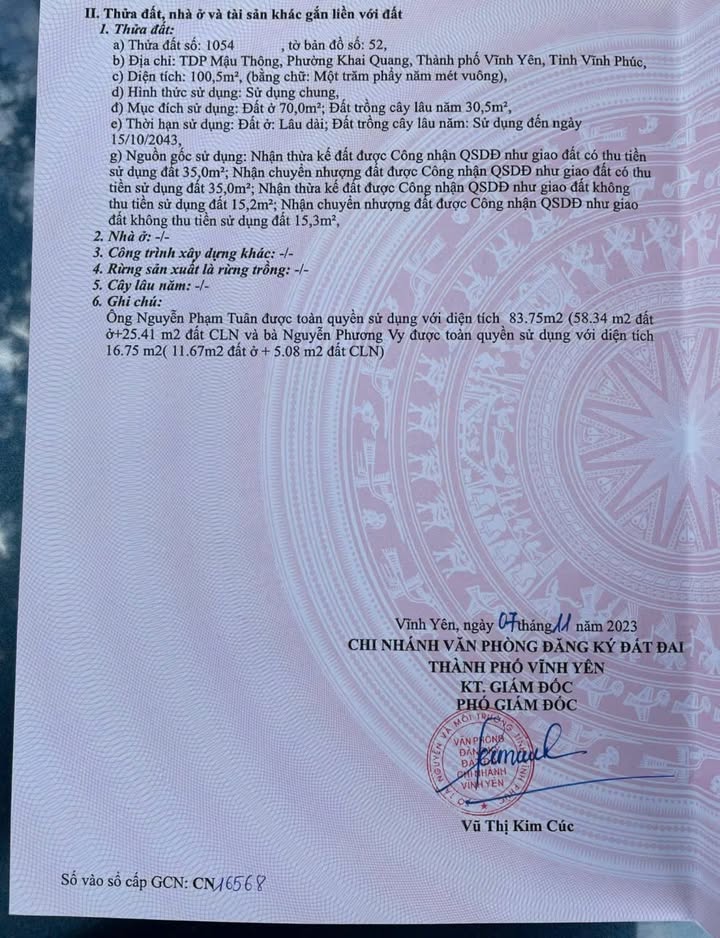 Nhà cấp 4 Khai Quang Vĩnh Yên 100m² giá chỉ 2 tỷ - Sẵn sàng ở ngay!