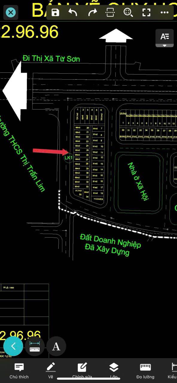 Bán lô đất 90m² tại Thị Trấn Lim, Bắc Ninh - Tiềm năng phát triển mạnh!