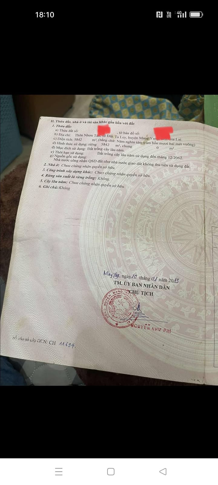 Đất nền Nhơn Tân - Đắk Ta Ley, Mang Yang 5000m² giá 400 triệu - Cần bán gấp!