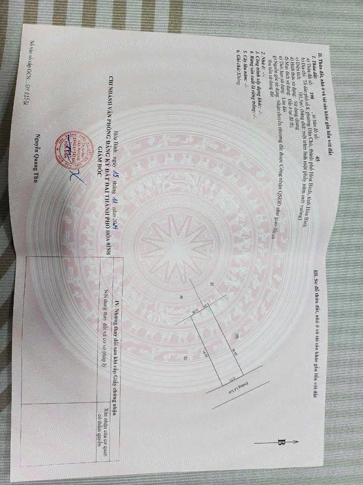 Đất nền mặt tiền đường Lê Lai, Việt Trì 101m² giá 920 triệu - Cơ hội đầu tư tuyệt vời!