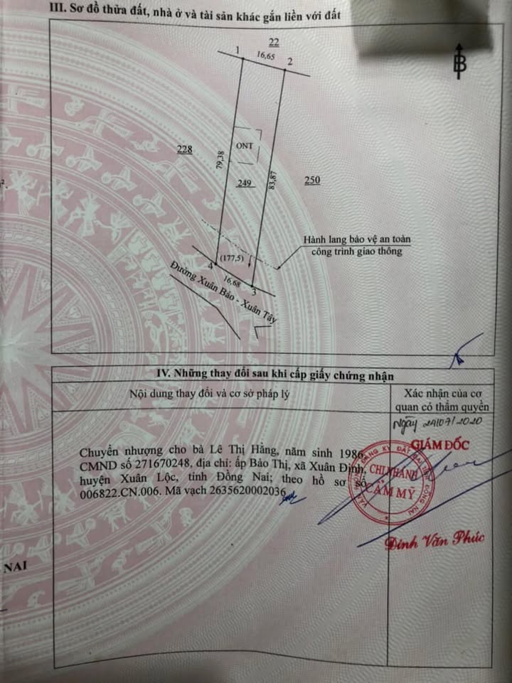 Đất thổ cư mặt tiền đường Xuân Bảo, xã Xuân Tây, 1280m² giá chỉ 2.25 tỷ - Đầu tư sinh lời!