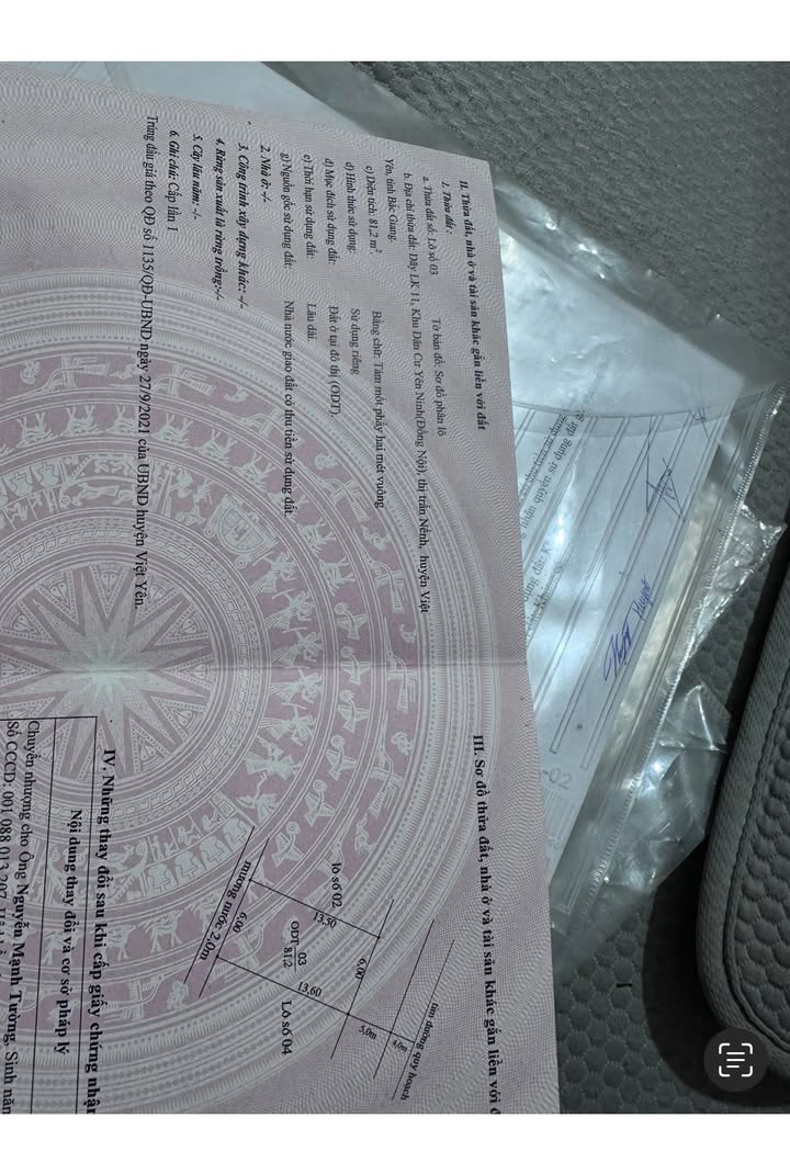 Đất đấu giá khu dân cư Yên Ninh, Việt Yên 6m² giá 6 tỷ - Kinh doanh ngay lập tức!