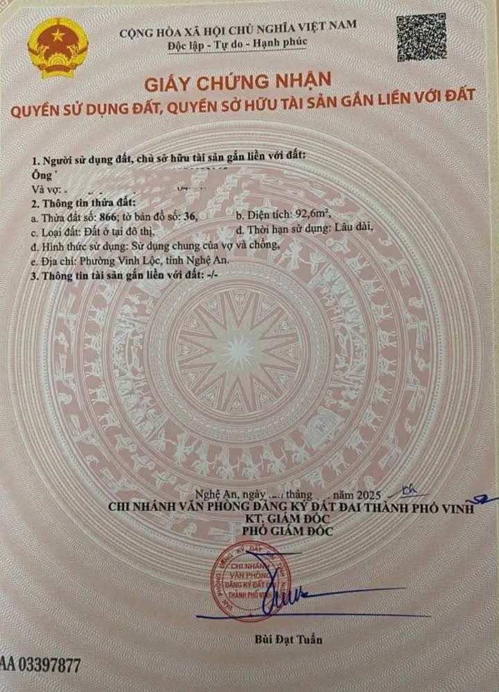 Đất nền lô góc 2 mặt đường Hoà Tiến, Hưng Lộc 92.6m² - Gần chợ, trường học, giá chỉ 3.25 tỷ!