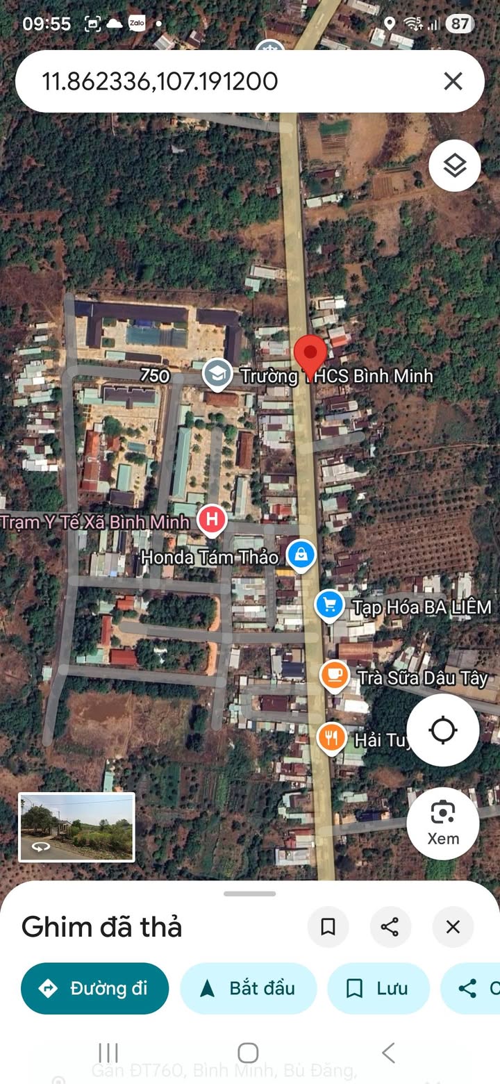 Đất nền Bù Đăng 624m² giá 1.8 tỷ - Mặt tiền đường ĐT 760, cơ hội đầu tư hấp dẫn!