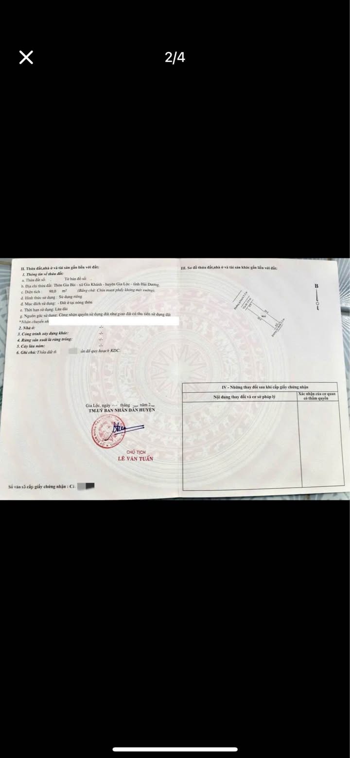 Đất đấu giá 90m² Gia Bùi, Gia Khánh, 2 tỷ - Cơ hội đầu tư hấp dẫn!