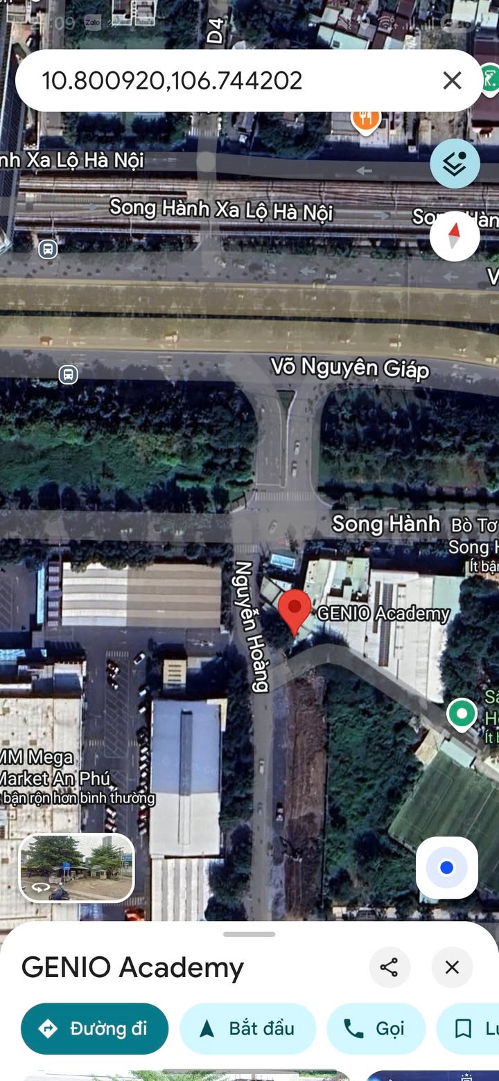 Mặt tiền đường Nguyễn Hoàng, Thủ Đức 14m² giá 5 triệu - Kinh doanh sầm uất ngay ngã ba!