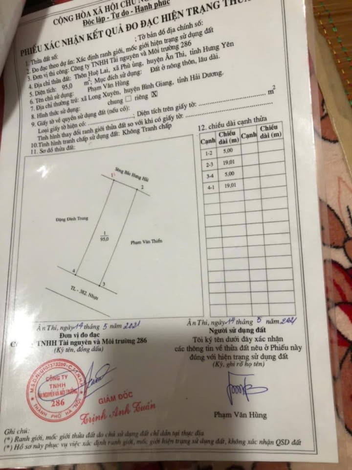 Đất đẹp tại Đường tỉnh 382, Hưng Yên 95.5m² giá 18 tỷ - Đầu tư sinh lời hấp dẫn!