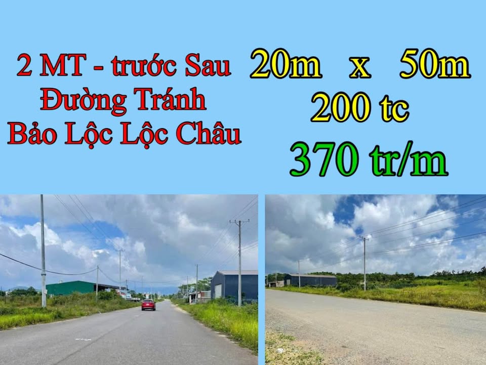 Đất mặt tiền đường Tránh, Bảo Lộc 1000m² giá 37 tỷ - Đầu tư sinh lời lý tưởng!