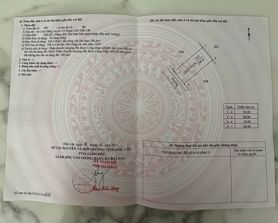 Đất nền Cuôr Đăng 240m² giá 1.1 tỷ - Tiềm năng đầu tư lý tưởng!