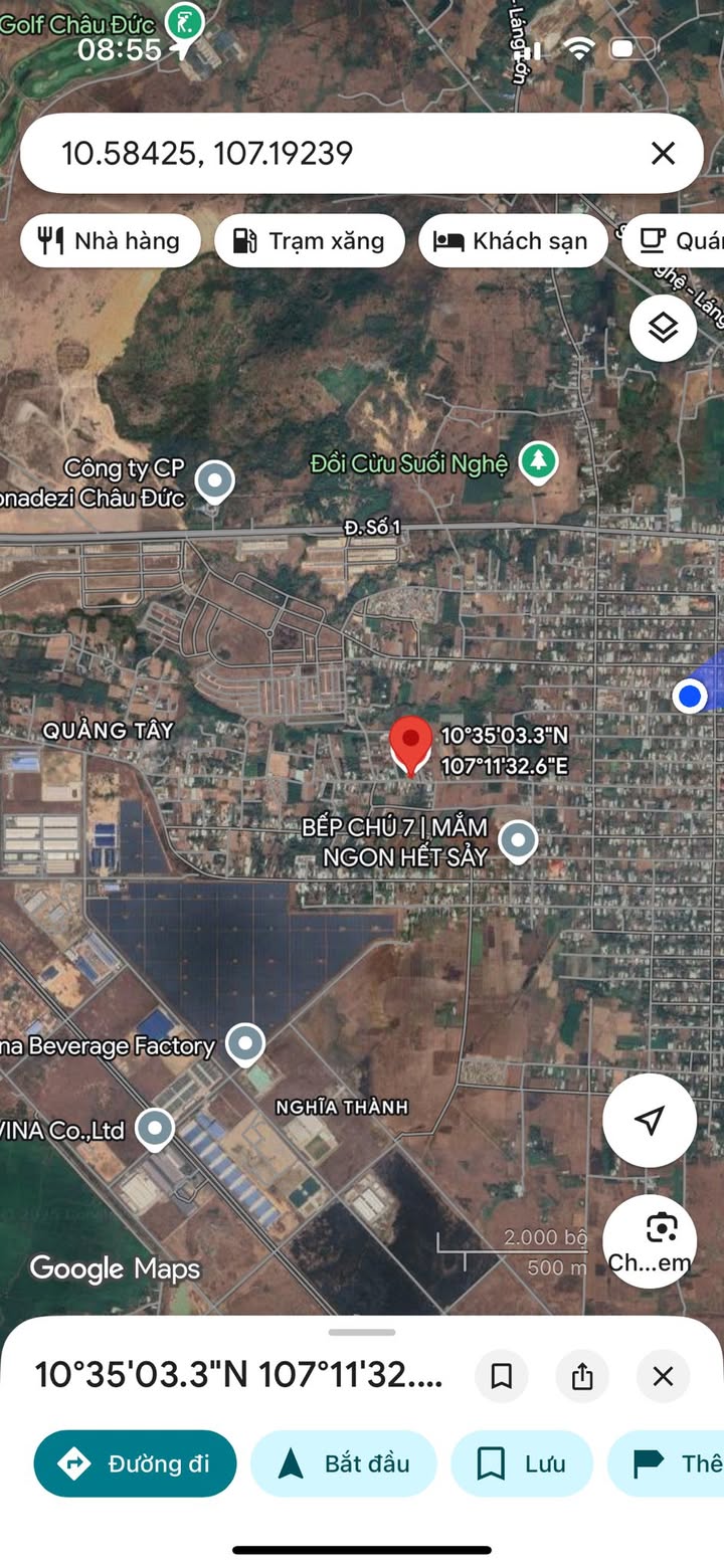 Đất nền mặt tiền đường 23, xã Nghĩa Thành, diện tích 270m² - Sổ đỏ chính chủ, giá tốt!