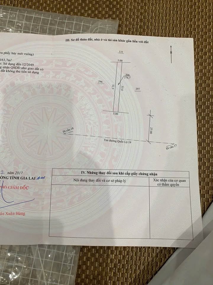 Đất mặt tiền Quốc lộ 19, An Khê, Gia Lai 53m² - Giá chỉ 600 triệu!