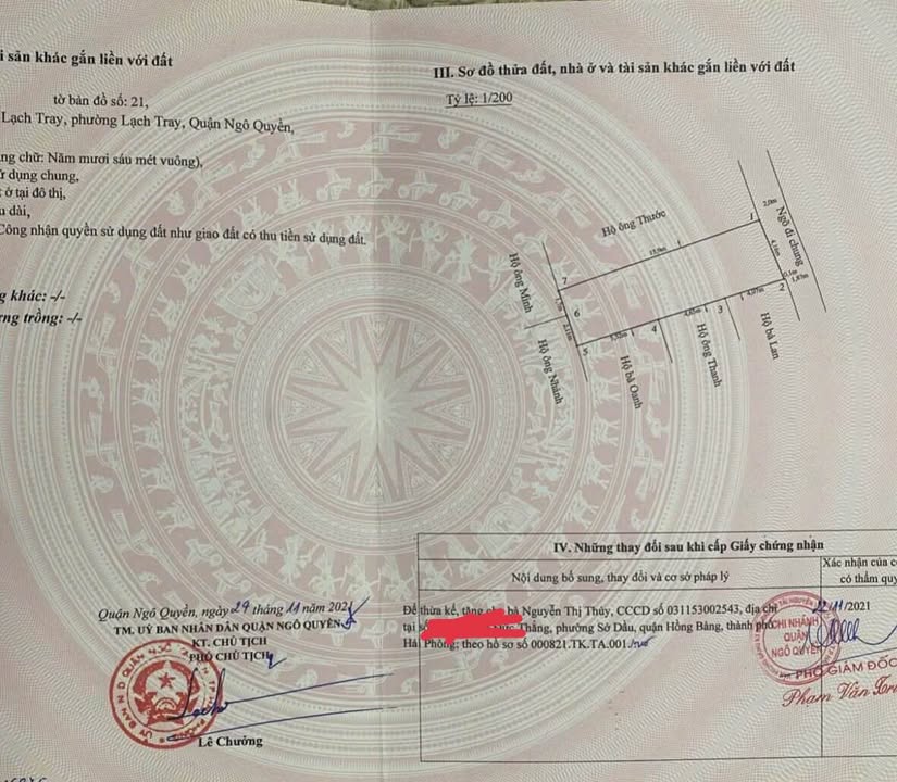 Bán đất Lạch Tray Hải Phòng 56m² giá 2.75 tỷ - Tặng nhà cấp 4 ngay trong ngõ rộng!