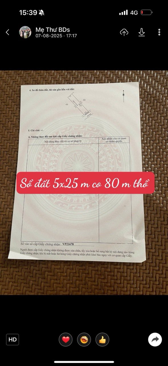 Đất 2 mặt tiền Thống Nhất, Giao Phong 125m² thổ cư - Cơ hội đầu tư hiếm có!