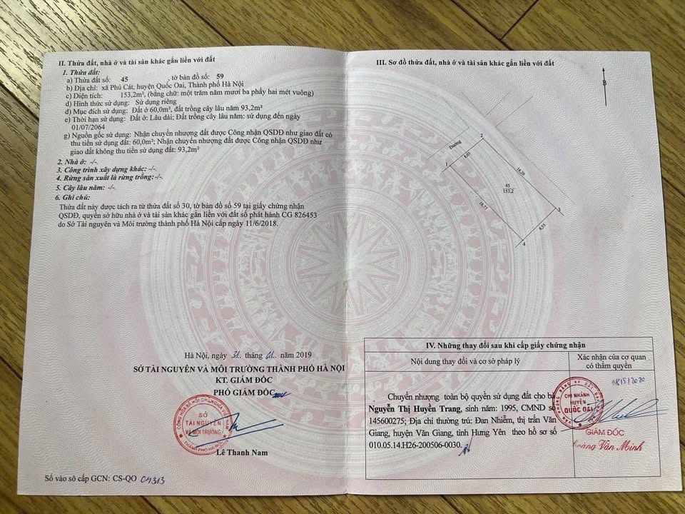 Đất nền lô góc 153m² mặt đường Vai Réo, Quốc Oai, Hà Nội - Giá 9.18 tỷ, sổ đỏ chính chủ!