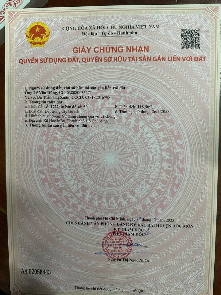 Đất nền mặt tiền Tân Hiệp 14, 120m² chỉ 3.7 tỷ - Cơ hội đầu tư hấp dẫn!