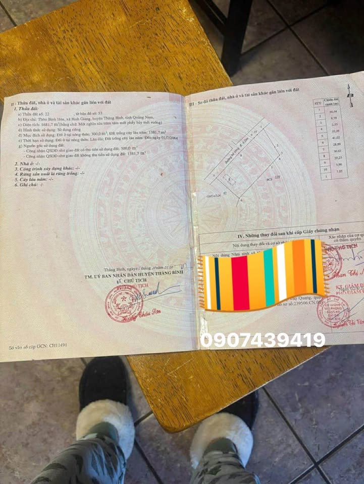 Đất vườn Bình Giang 1700m² giá 1.1 tỷ - Đầu tư sinh lời cao!