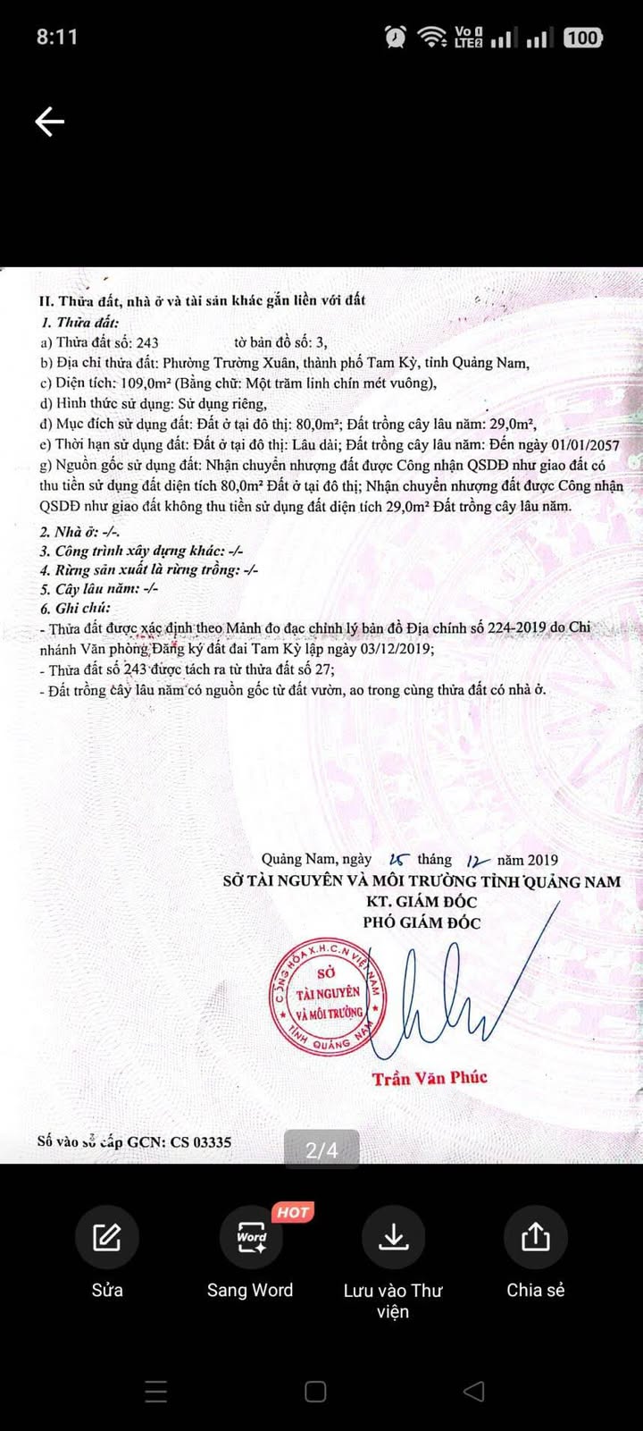 Đất nền Trường Xuân, Tam Kỳ 100m² giá 900 triệu - Cơ hội đầu tư tuyệt vời!