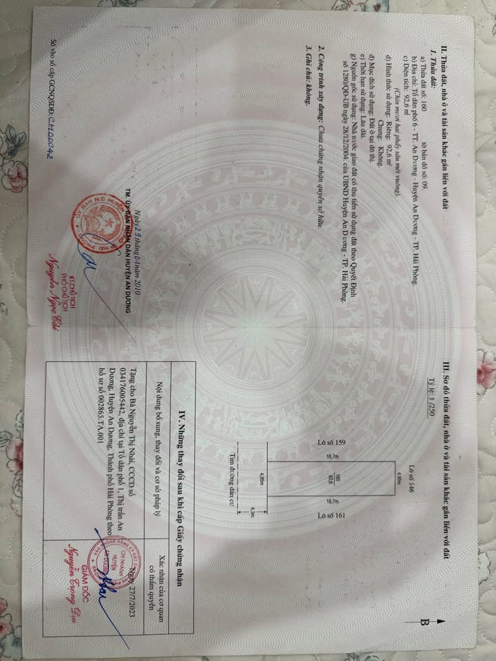 Đất nền tổ 6 An Dương 92.6m² - Chính chủ, giá thỏa thuận!