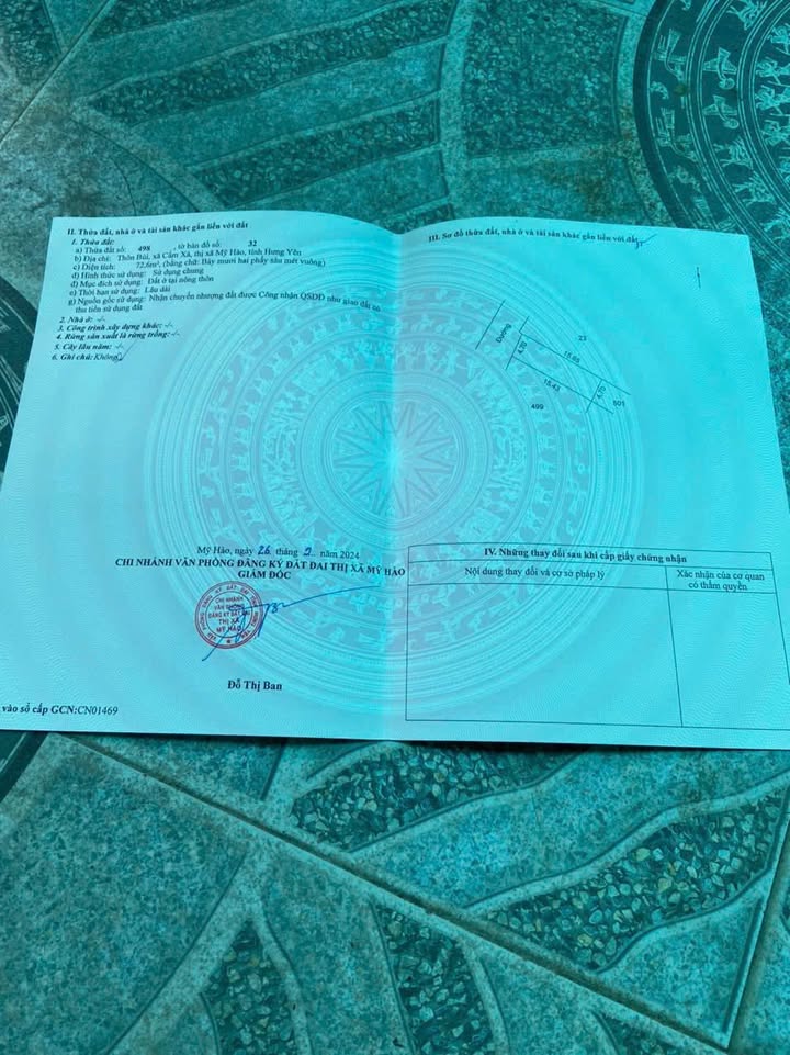 Đất nền Cẩm Xá, Hưng Yên 72.6m² giá 1 tỷ - Cơ hội đầu tư tuyệt vời!