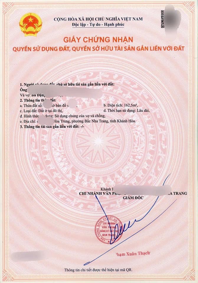 Biệt thự vườn đường Hòa Trung Nha Trang 162,5m² giá 6.3 tỷ - Sẵn sàng đầu tư!